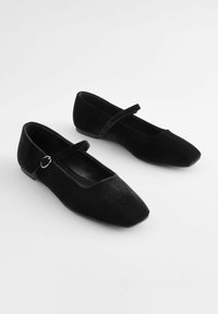 Next FOREVER COMFORT SQUARE TOE MARY JANE - Ballerinat nilkkaremmillä - black chrome