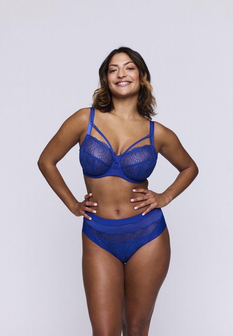String Prima Donna - Taille 40 - Bleu - 35% Polyamide 55% Polyester 10% Elasthane - Neuf Avec étiquettes