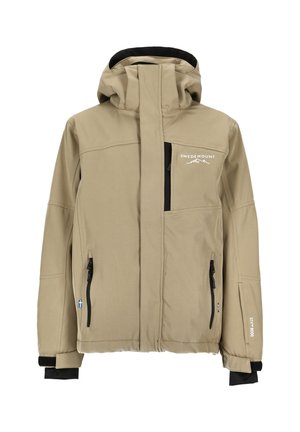 ANTON - Snowboard jacket - dk beige black