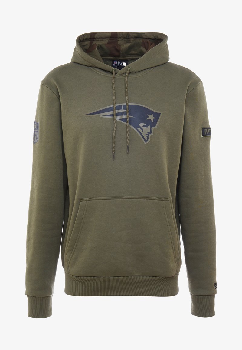 New Era Nfl New England Patriots Camo Collection Hoody Hoodie Mottled Olive Khaki Mottled Olive Zalando Co Uk