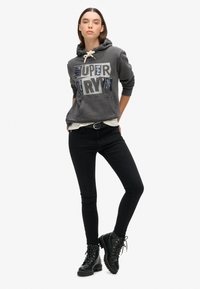 Superdry & Co EMBELLISHED PUNK GRAPHIC - Hoodie - blackboard