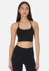 Light support sports bra - black