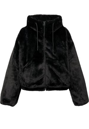 PULL&BEAR HOODED - Téli dzseki - black