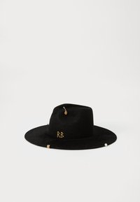 CHAIN STRAP FEDORA - Hoed - black