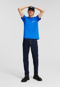 Karl Lagerfeld Jeans LOGO SLIM-FIT - Jednoduché tričko - klj blue