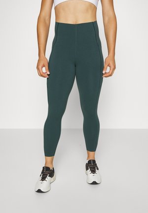 POWER HIGH WAIST 7/8 WORKOUT LEGGINGS - Leggings - trek green