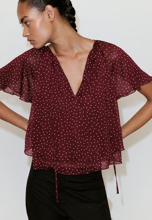 Mango, ADULT - Blouse - mottled bordeaux