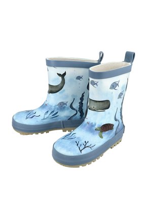 maximo, MAXIMO GUMMISTIEFEL GUMMISTIEFEL UNTERWASSER WAL REFLEKT 3M, JERSEYFUTTER - Wellies - blue washed blue fog