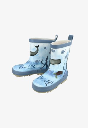 maximo, MAXIMO GUMMISTIEFEL GUMMISTIEFEL UNTERWASSER WAL REFLEKT 3M, JERSEYFUTTER - Wellies - blue washed blue fog