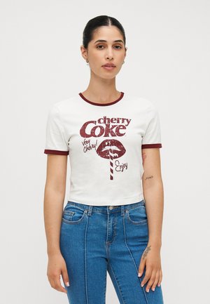 ONLCOCA COLA LIFE  - T-shirt med print - cloud dancer