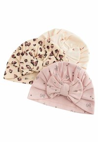 Next 3 PACK WITH MATCHING TURBAN- REGULAR FIT - Strampler - pink