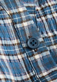 REGULAR FIT - LONG SLEEVE - Bluza s gumbima - blue check