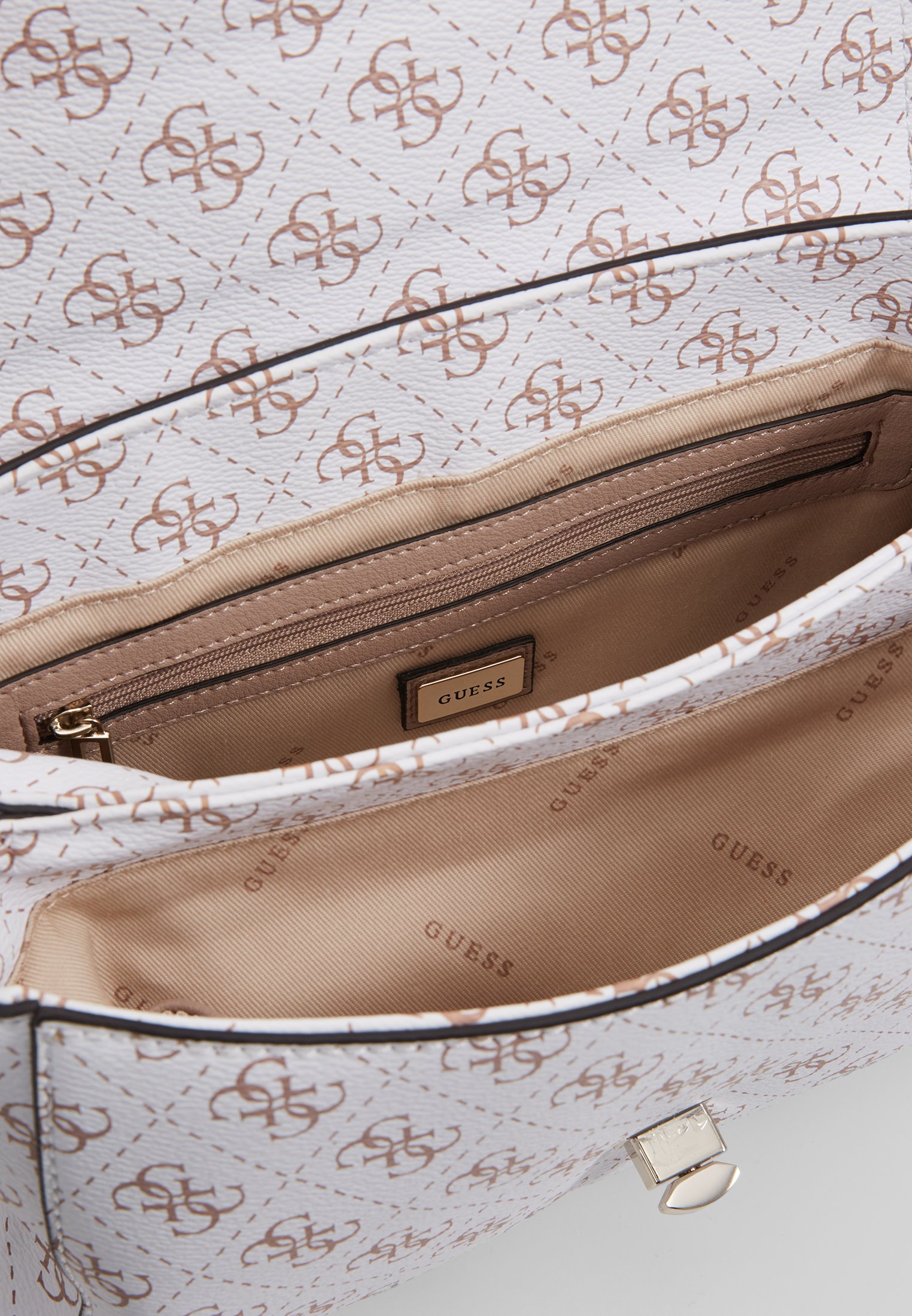Guess LORENNA SHOULDER BAG Håndveske white Zalando.no Guess LORENNA SHOULDER BAG Håndveske whitehvit Zalando.no
