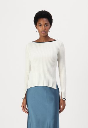 BOAT NECK SWEATER - Jumper - vintage white