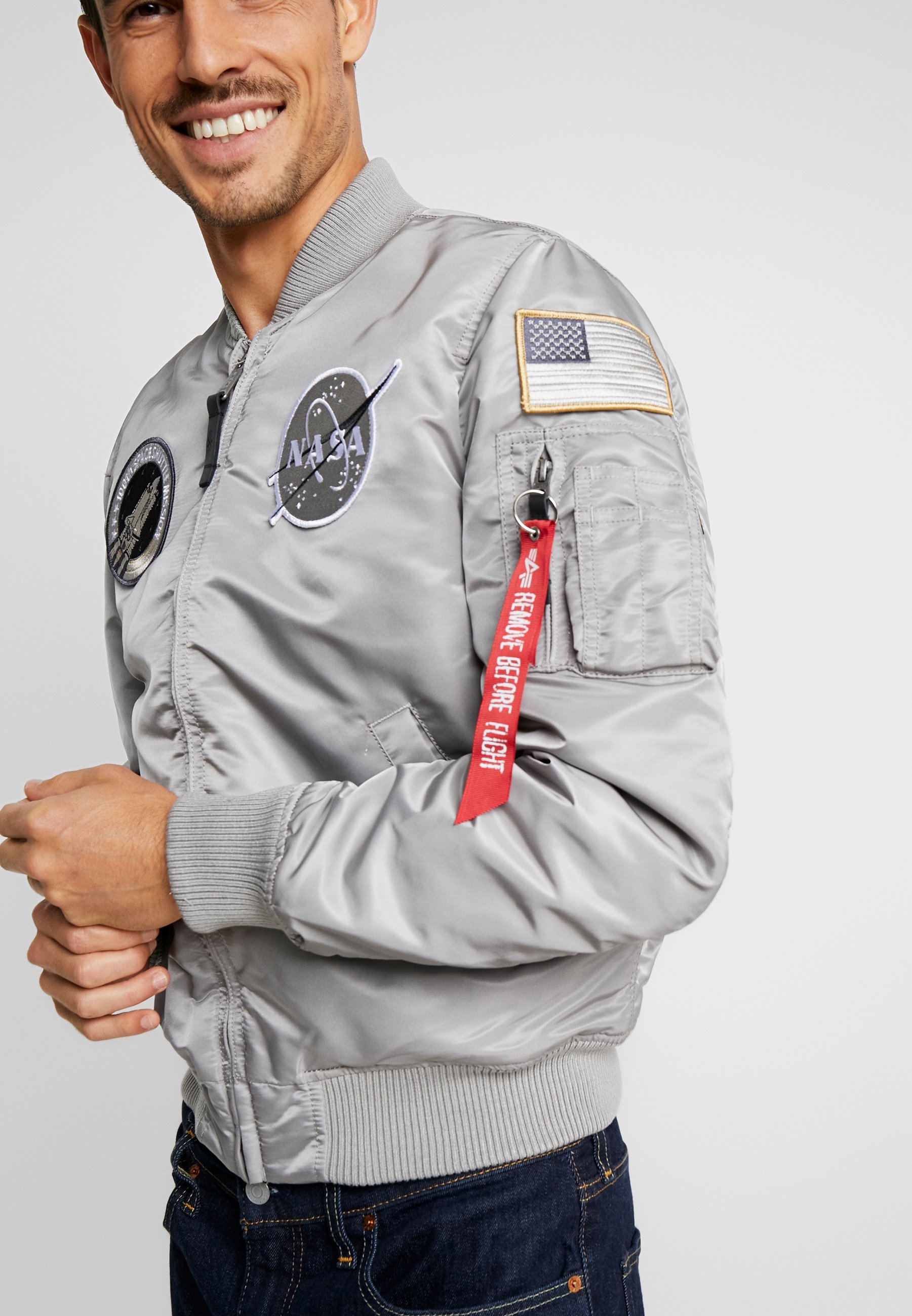 nasa jacket grey