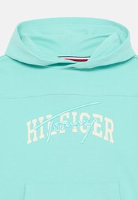 Tommy Hilfiger MIXED GRAPHIC HOODIE UNISEX - Jersey con capucha - menthol