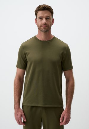 CREW NECK SHORT SLEEVE - T-shirt basique - khaki