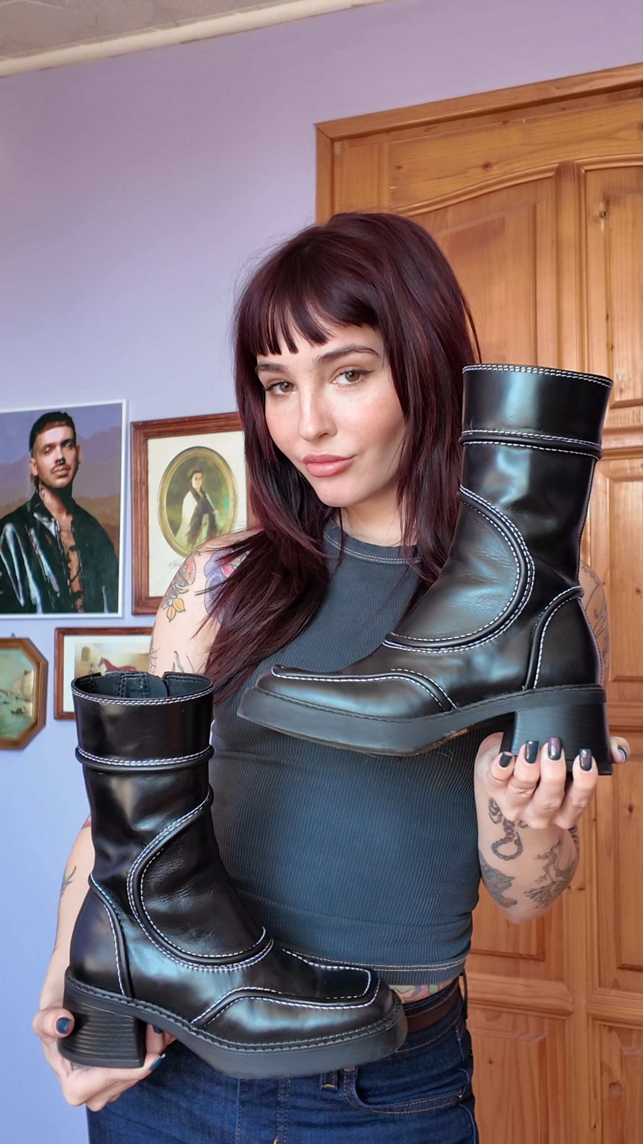 MIISTA MALENE - Platform boots - black - Zalando