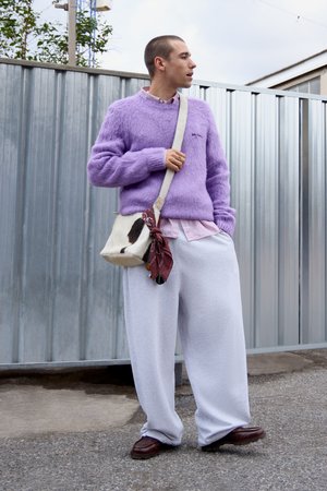 REMI BRUSHED UNISEX - Strickpullover - lilac