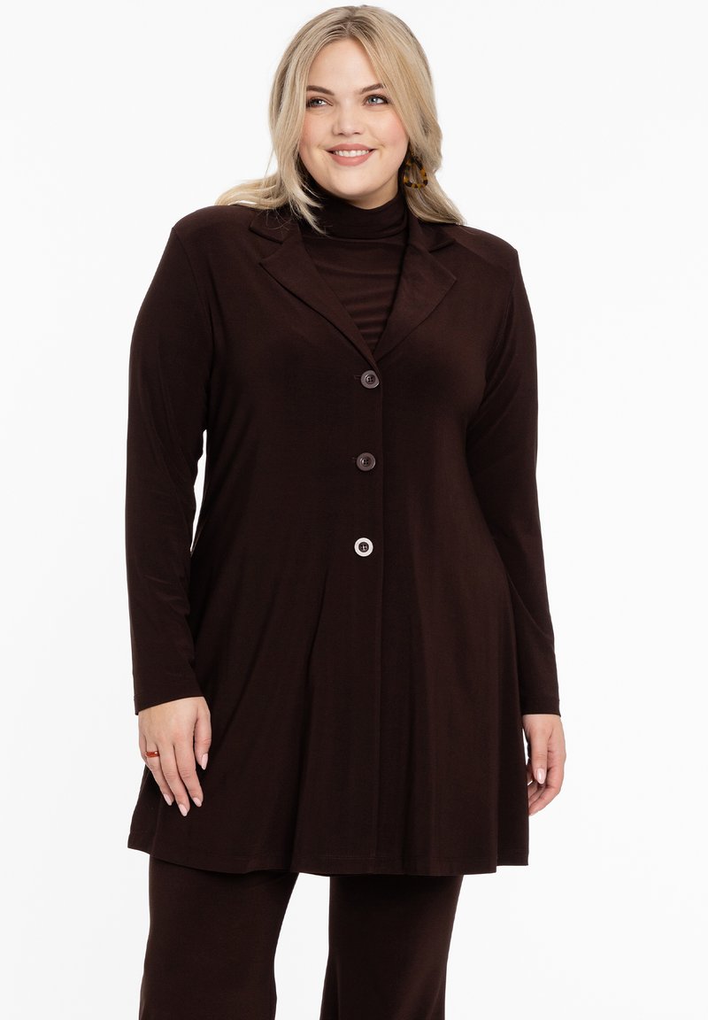 YOEK LONG SLEEVE - Kurzmantel - brown