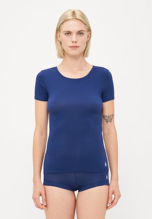 SHORT SLEEVE SHIRT SHORT - Nattplagg set - navy