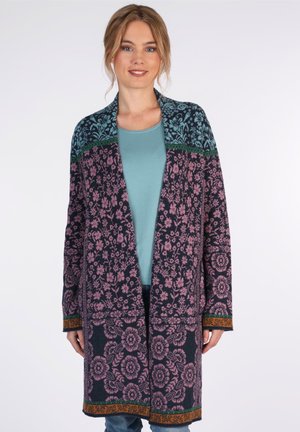 BIRKA FLOWER - Strickjacke - navy