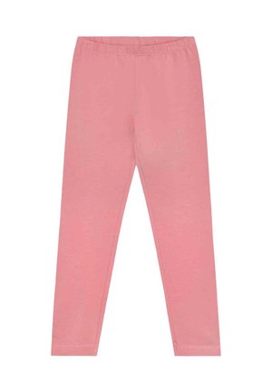 Leggings rosa tenue a tutta lunghezza con vita elastica, progettati per un comfort casual.