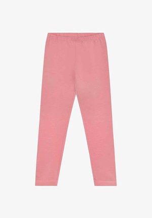 Leggings rosa tenue a tutta lunghezza con vita elastica, progettati per un comfort casual.