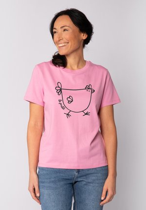 watapparel T-shirt print - bubble pink