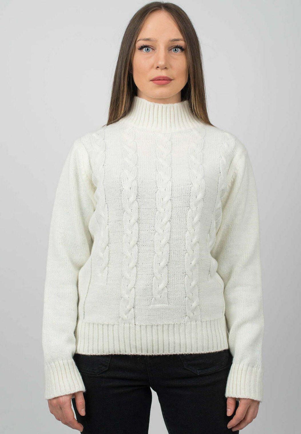 Dalle Piane Cashmere TURTLENECK Jumper bianco/white