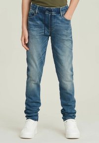 G-STAR 3301 SLIM PULL-UP - Jeans slim fit - sun faded indigo destroyed