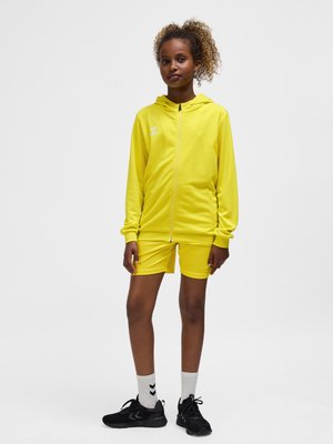 Hummel, HMLAUTHENTIC PL ZIP HOODIE  - Trainingsvest - blazing yellow