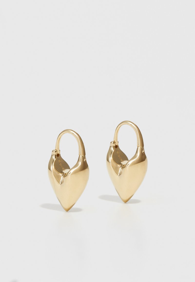 Otiumberg ROSCIDA HEART HOOPS - Ohrringe - gold-coloured