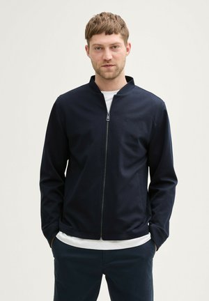 TOM TAILOR Zip-up sweatshirt - sky captain blue