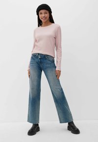 QS Langarmshirt - pfirsich
