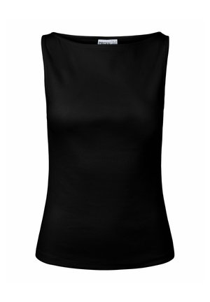 Pieces, SLEEVELESS TOP PCMAY BOATNECK - Débardeur - black
