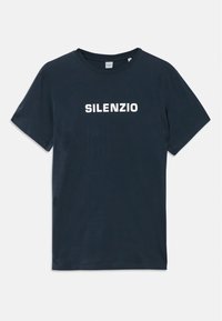 SILENZIO - T-shirt con stampa - navy
