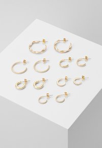 Pieces - PCDIONA HOOP EARRINGS 6 PACK - Earrings - gold-coloured Thumbnail Image 1