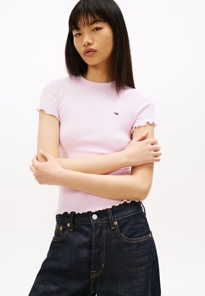 EDGE RIB SS - T-shirt imprimé - pearly pink