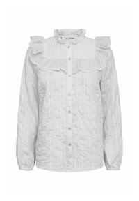TUNECC FRILL SHIRT - Blúzka so zapínaním na gombíky - white