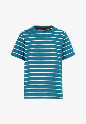 Band of Rascals STRIPED - T-shirts print - petrol cream