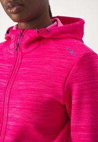 CMP WOMAN JACKET FIX HOOD - Felpa con zip - fuxia melange