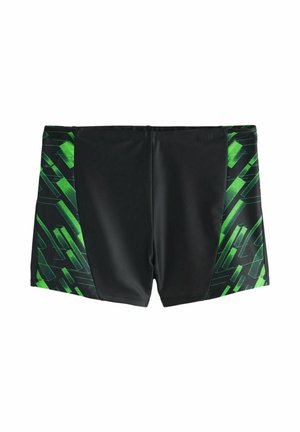 Next, REGULAR FIT - SWIMMING TRUNKS  . - Badehose Pants - black/green