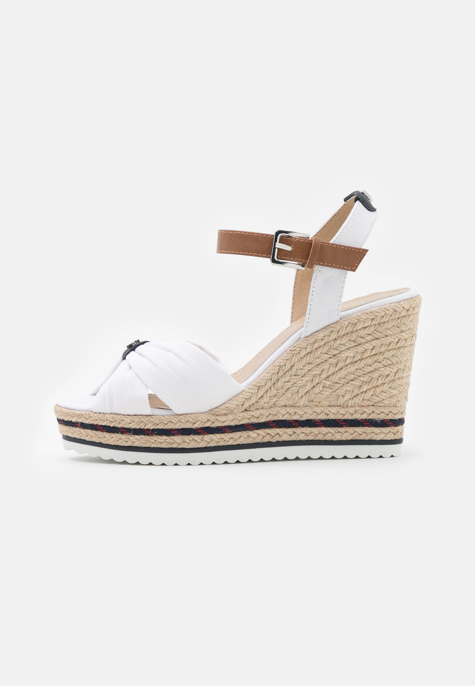 TOM TAILOR Sandalen met plateauzool - white/wit - Zalando.nl