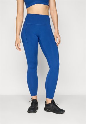 New Balance SLEEK POCKET HIGH RISE LEGGING - Collants de running - galaxy blue