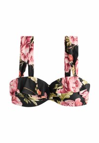Bikiniyläosa - black floral