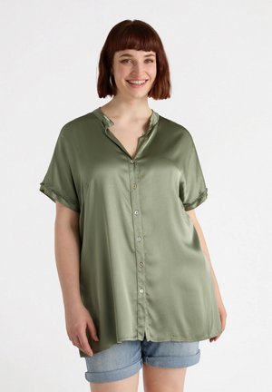 MANICHE CORTE - Button-down blouse - verde militare
