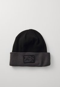 CREW LABEL BEANIE UNISEX - Bonnet - black