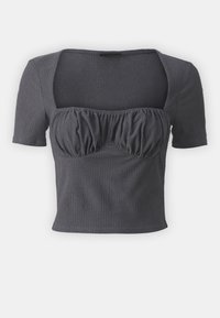 Even&Odd Camiseta estampada - dark grey
