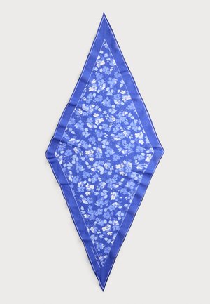 FLORAL COTTON-SILK DIAMOND SCARF - Écharpe - cruise royal